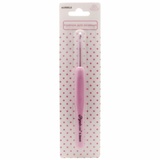Крючок вязальный "Рукоделие" односторонний алюминиевый с прорезиненной ручкой,розовый, 5.0мм KVRR5.0